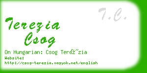 terezia csog business card